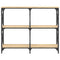 vidaXL Console Table Sonoma Oak 100x28x80.5 cm Engineered Wood