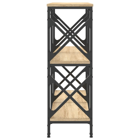 vidaXL Console Table Sonoma Oak 100x28x80.5 cm Engineered Wood