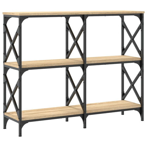 vidaXL Console Table Sonoma Oak 100x28x80.5 cm Engineered Wood