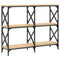 vidaXL Console Table Sonoma Oak 100x28x80.5 cm Engineered Wood