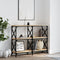 vidaXL Console Table Sonoma Oak 100x28x80.5 cm Engineered Wood