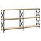 vidaXL Console Table Sonoma Oak 156x28x80.5 cm Engineered Wood