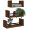 vidaXL 3 Piece Wall Shelf Set with Bars Brown Oak Engineered wood
