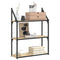 vidaXL 3-Tier Wall Shelf Sonoma Oak 60x21x78.5 cm Engineered Wood