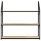 vidaXL 3-Tier Wall Shelf Sonoma Oak 80x21x78.5 cm Engineered Wood