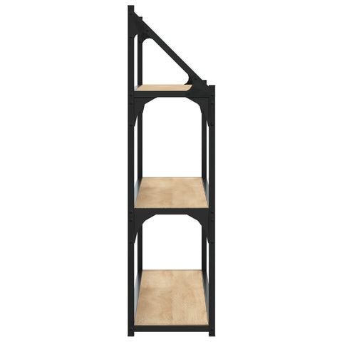 vidaXL 3-Tier Wall Shelf Sonoma Oak 80x21x78.5 cm Engineered Wood