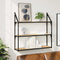 vidaXL 3-Tier Wall Shelf Sonoma Oak 80x21x78.5 cm Engineered Wood