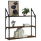 vidaXL 3-Tier Wall Shelf Smoked Oak 80x21x78.5 cm Engineered Wood
