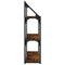 vidaXL 3-Tier Wall Shelf Smoked Oak 80x21x78.5 cm Engineered Wood