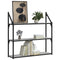 vidaXL 3-Tier Wall Shelf Grey Sonoma 80x21x78.5 cm Engineered Wood