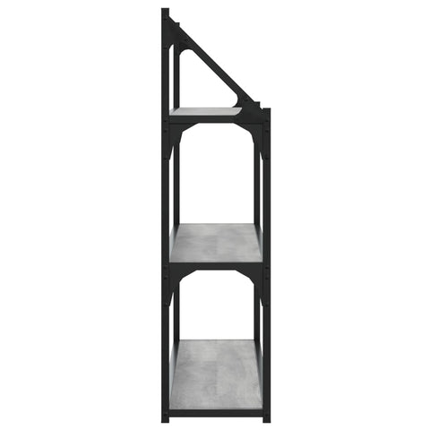 vidaXL 3-Tier Wall Shelf Grey Sonoma 80x21x78.5 cm Engineered Wood