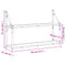 vidaXL 2-Tier Wall Shelf Black 80x21x51 cm Engineered Wood