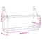 vidaXL 2-Tier Wall Shelf Sonoma Oak 80x21x51 cm Engineered Wood