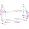vidaXL 2-Tier Wall Shelf Smoked Oak 80x21x51 cm Engineered Wood