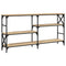 vidaXL Console Table Sonoma Oak 150x29x76.5 cm Engineered Wood
