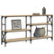 vidaXL Console Table Sonoma Oak 150x29x76.5 cm Engineered Wood
