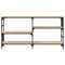 vidaXL Console Table Sonoma Oak 150x29x76.5 cm Engineered Wood