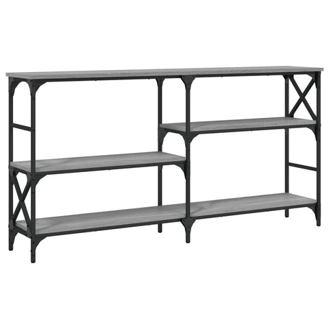 vidaXL Console Table Grey Sonoma 150x29x76.5 cm Engineered Wood