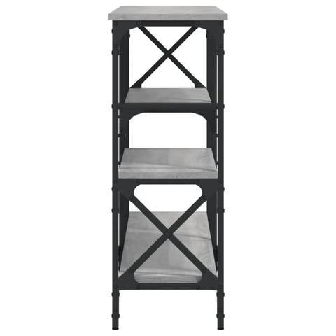 vidaXL Console Table Grey Sonoma 150x29x76.5 cm Engineered Wood