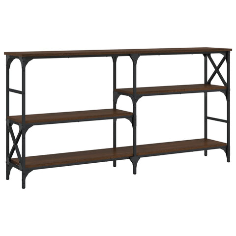 vidaXL Console Table Brown Oak 150x29x76.5 cm Engineered Wood
