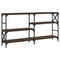 vidaXL Console Table Brown Oak 150x29x76.5 cm Engineered Wood