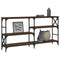 vidaXL Console Table Brown Oak 150x29x76.5 cm Engineered Wood