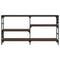 vidaXL Console Table Brown Oak 150x29x76.5 cm Engineered Wood