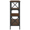 vidaXL Console Table Brown Oak 150x29x76.5 cm Engineered Wood