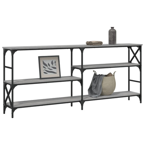 vidaXL Console Table Grey Sonoma 180x29x76.5 cm Engineered Wood