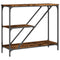 vidaXL Console Table Smoked Oak 88.5x30x75 cm Engineered Wood