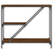 vidaXL Console Table Brown Oak 88.5x30x75 cm Engineered Wood