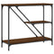 vidaXL Console Table Brown Oak 88.5x30x75 cm Engineered Wood