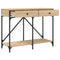 vidaXL Console Table Sonoma Oak 100x39x78.5 cm Engineered Wood