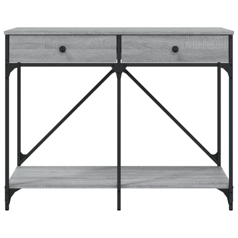 vidaXL Console Table Grey Sonoma 100x39x78.5 cm Engineered Wood