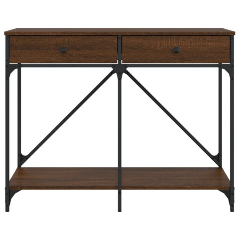 vidaXL Console Table Brown Oak 100x39x78.5 cm Engineered Wood