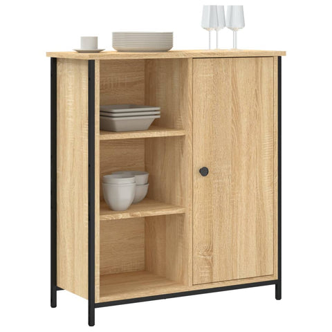 vidaXL Sideboard Sonoma Oak 70x30x80 cm Engineered Wood