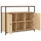 vidaXL Sideboard Sonoma Oak 100x35x80 cm Engineered Wood