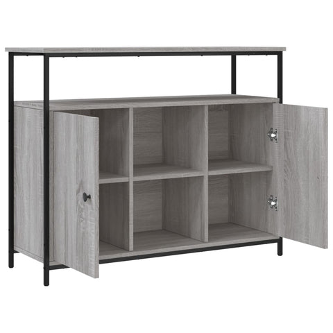 vidaXL Sideboard Grey Sonoma 100x35x80 cm Engineered Wood