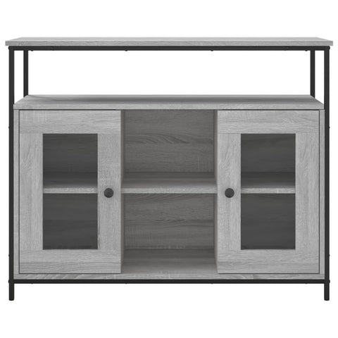 vidaXL Sideboard Grey Sonoma 100x35x80 cm Engineered Wood