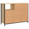 vidaXL Sideboard Sonoma Oak 100x33x75 cm Engineered Wood