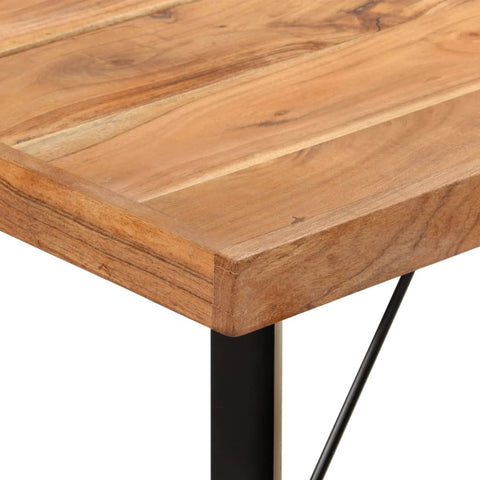 vidaXL Bar Table 150x70x107 cm Solid Wood Acacia and Iron