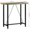 vidaXL Bar Table 110x55x107 cm Solid Wood Reclaimed and Iron