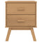 vidaXL Bedside Cabinet OLDEN Brown Solid Wood Pine