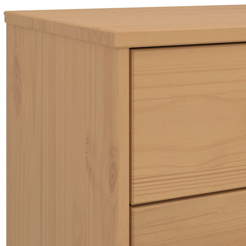 vidaXL Bedside Cabinet OLDEN Brown Solid Wood Pine