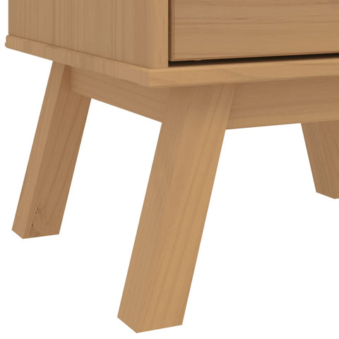 vidaXL Bedside Cabinet OLDEN Brown Solid Wood Pine