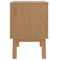 vidaXL Bedside Cabinet OLDEN Grey and Brown Solid Wood Pine