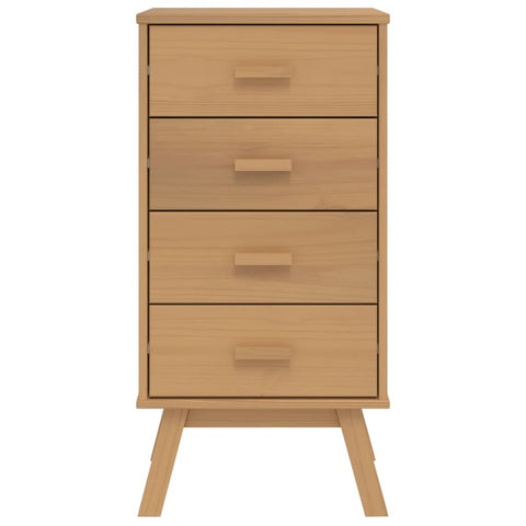 vidaXL Bedside Cabinet OLDEN Brown Solid Wood Pine