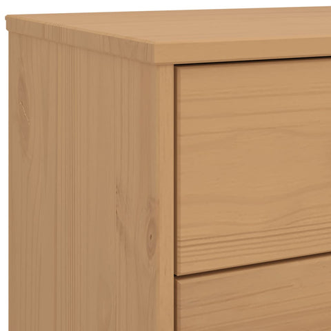 vidaXL Bedside Cabinet OLDEN Brown Solid Wood Pine