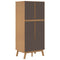 vidaXL Wardrobe OLDEN White and Brown 76.5x53x172 cm Solid Wood Pine