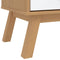 vidaXL Wardrobe OLDEN White and Brown 76.5x53x172 cm Solid Wood Pine